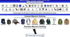 Desktop Screenshot of masonicclothing.com